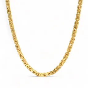 10K Yellow Gold Byzantine Chain - 1017