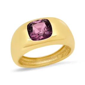 14K YG Spinel Gypsy Ring