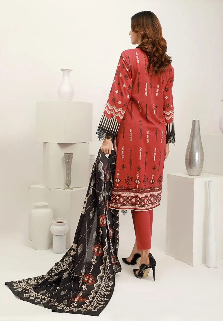 ACE Galleria Digital Printed Unstitched 3 Piece Lawn Suit ACE-12012