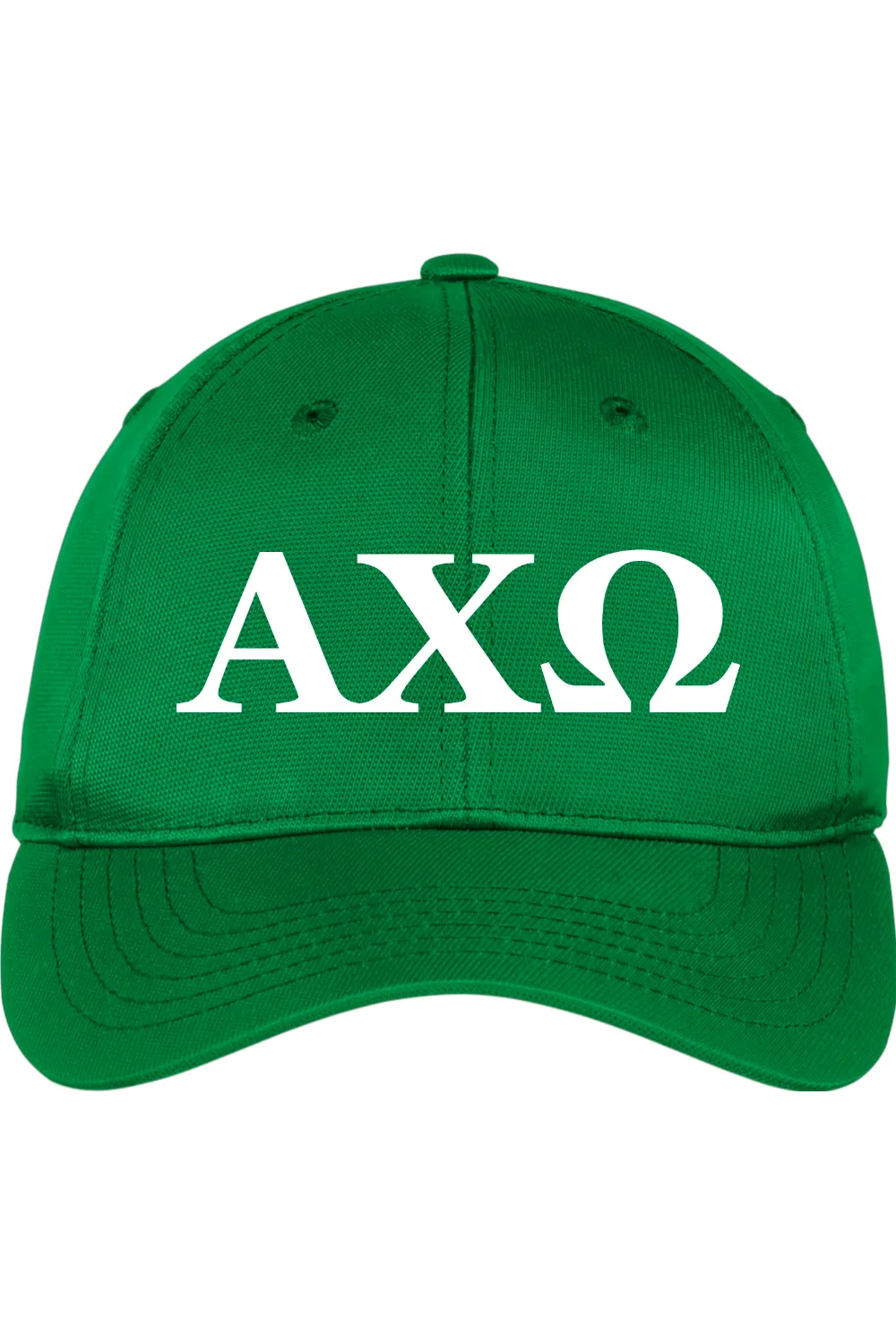 Alpha Chi Omega - Dry Zone Nylon Cap - White Embroidered Letters