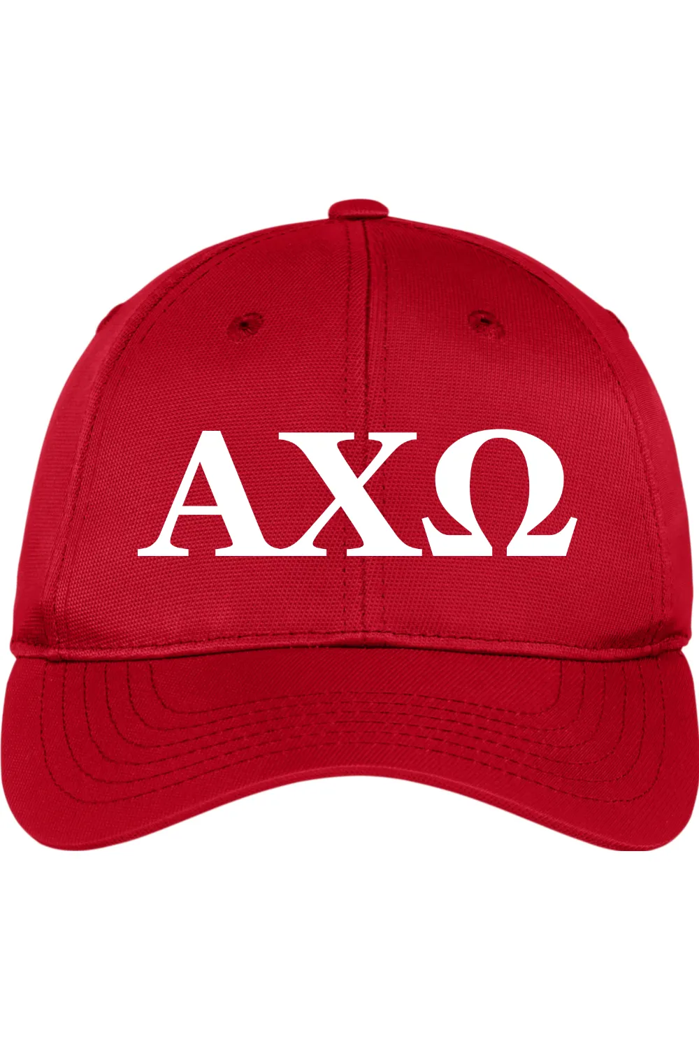 Alpha Chi Omega - Dry Zone Nylon Cap - White Embroidered Letters