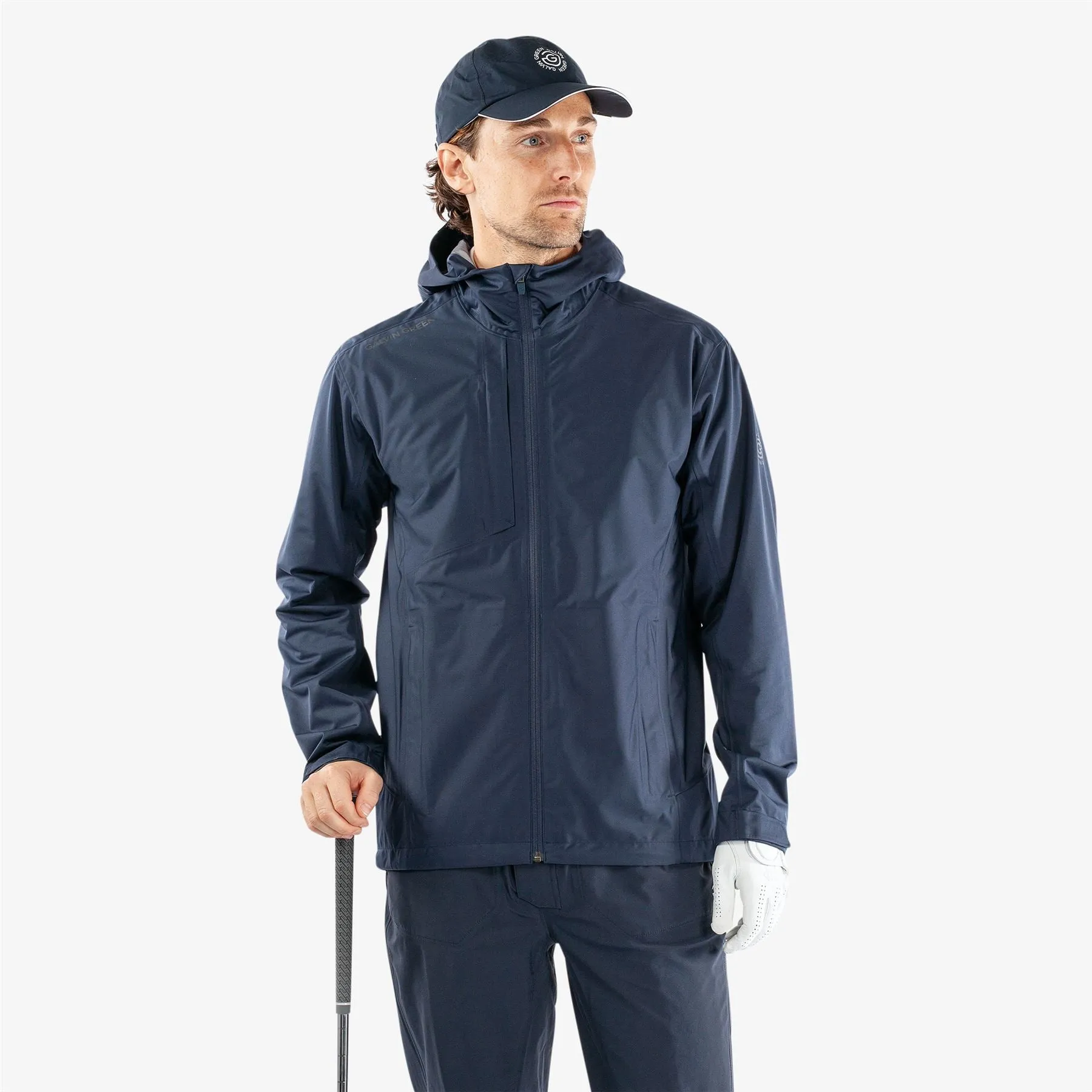 Amos Gore-Tex Full Zip Hooded Waterproof Jacket Navy - SS24