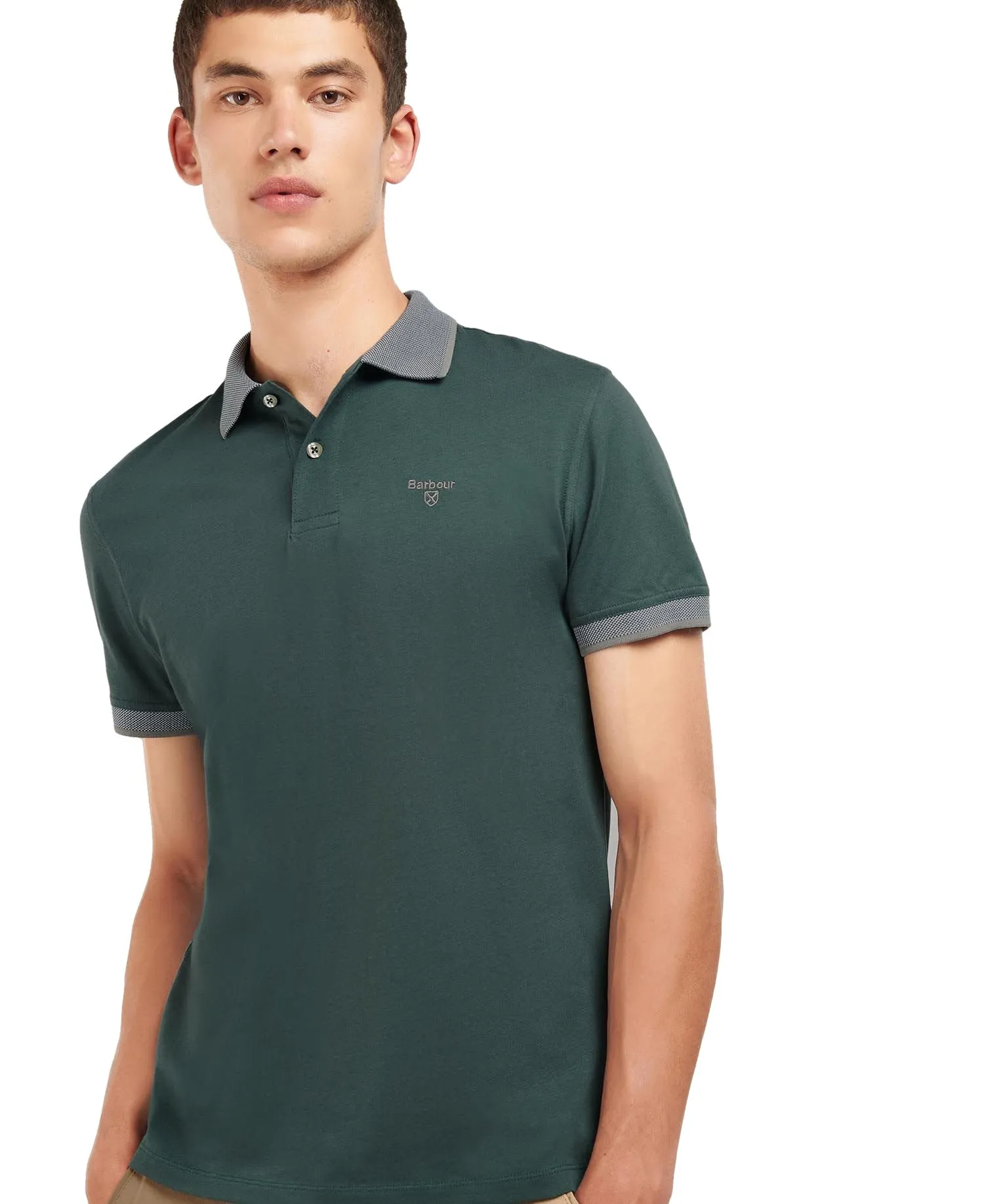 Barbour Mens Cornsay Birdseye Polo T-Shirt