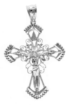 Better Jewelry Solid .925 Sterling Silver Crucifix (MADE IN USA)