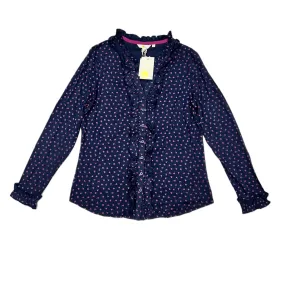 Blue & Purple Top Long Sleeve By Boden, Size: L