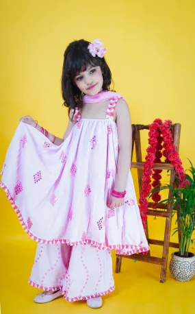 Blushing Gulab Palazzo set