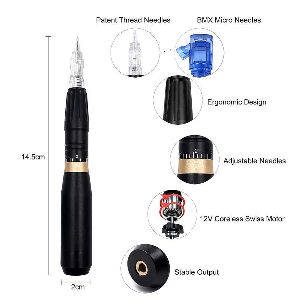 BMX HP100P300 Permanent Makeup Machine Rotary Tattoo Machine Pen For Eyebrow Eyeliner Lip PMU Machine Tattoo Kits