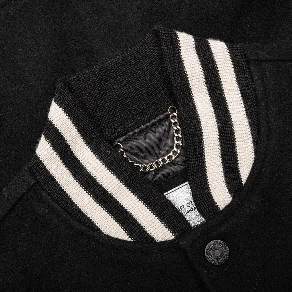 Chandelier Varsity Jacket - Black