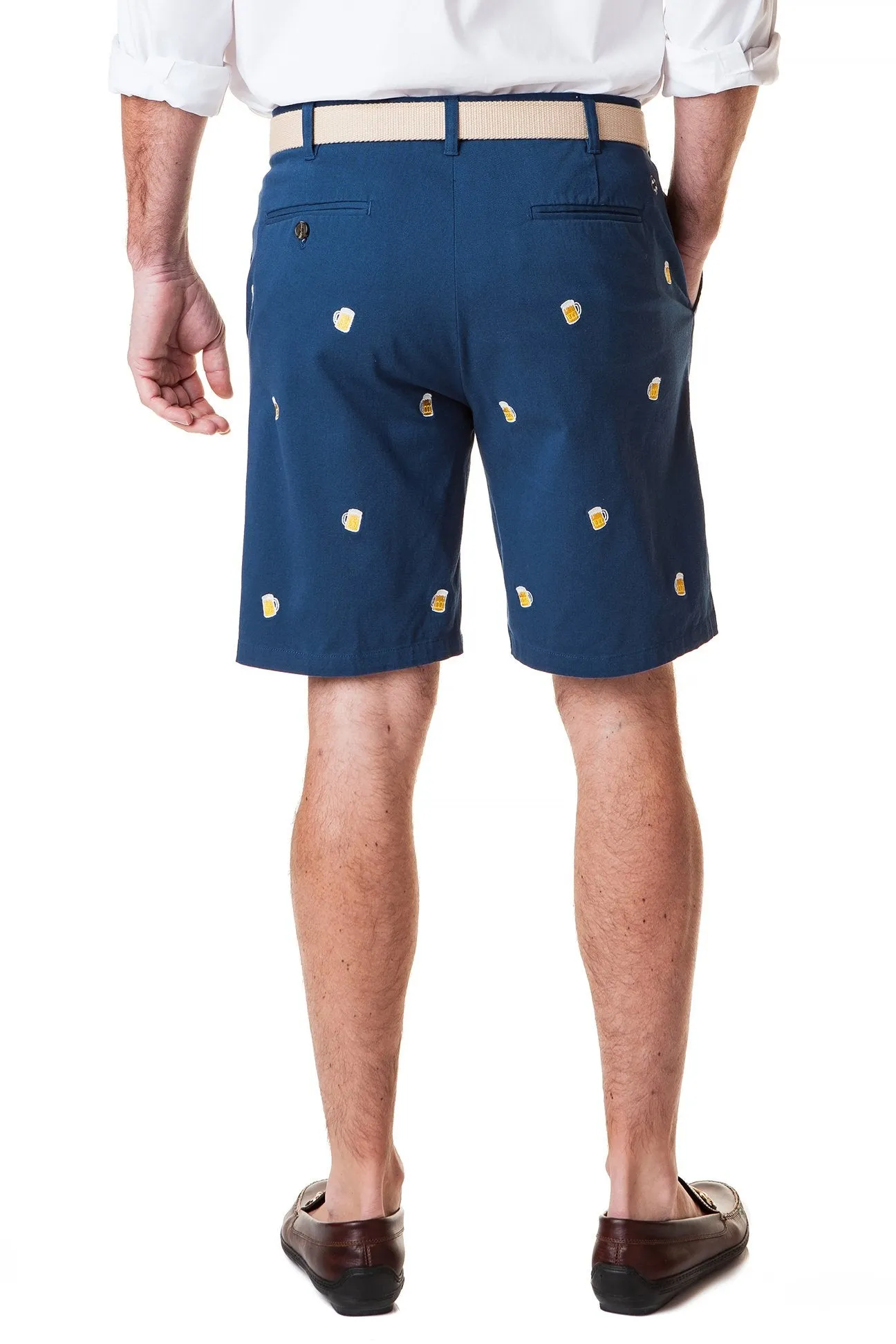 Cisco Short Stretch Twill Navy with Beer Mug