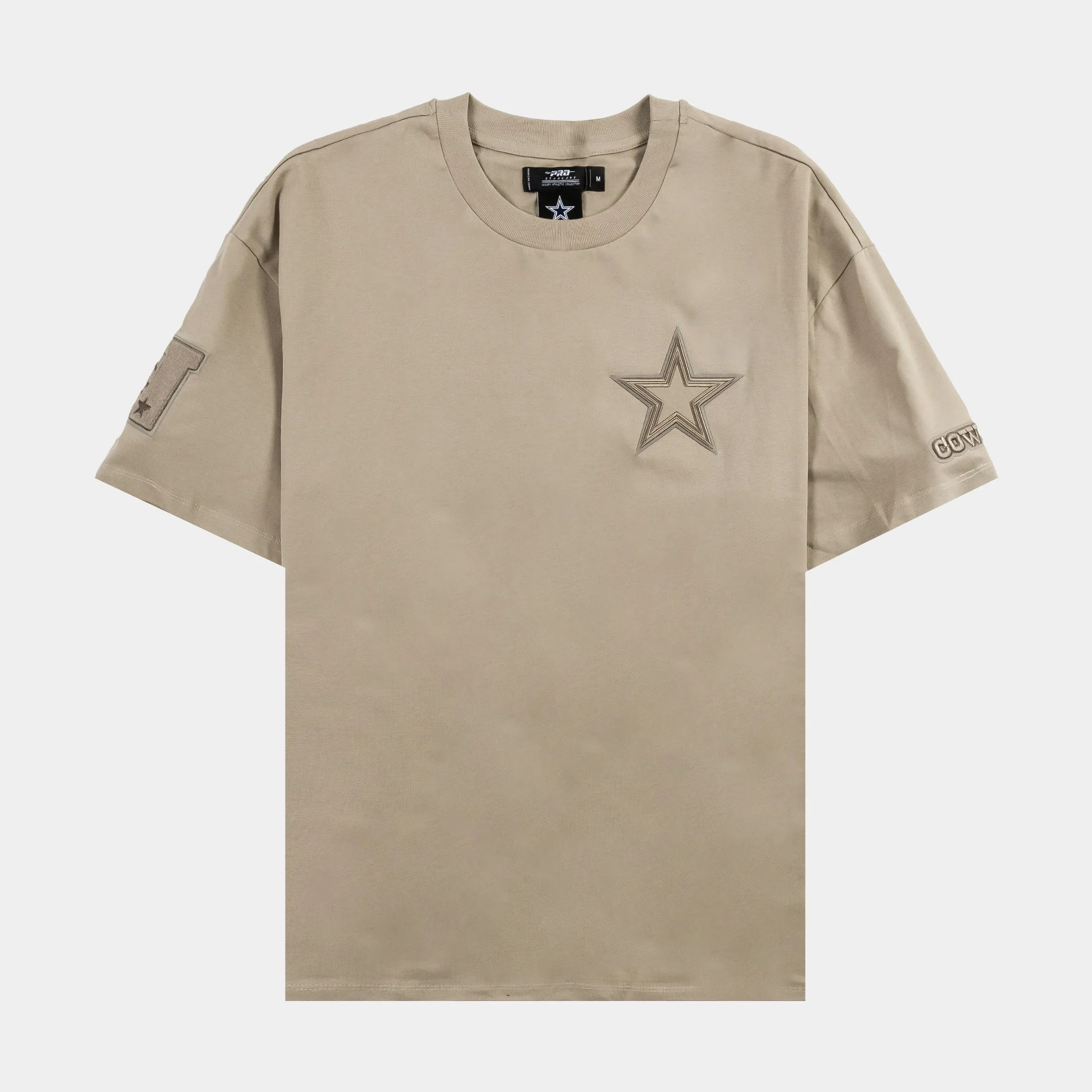 Dallas Cowboys Neutral Mens Short Sleeve Shirt (Beige)