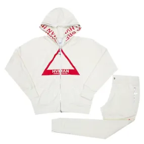 Double Hooded HVMAN Set (Cream) /C9