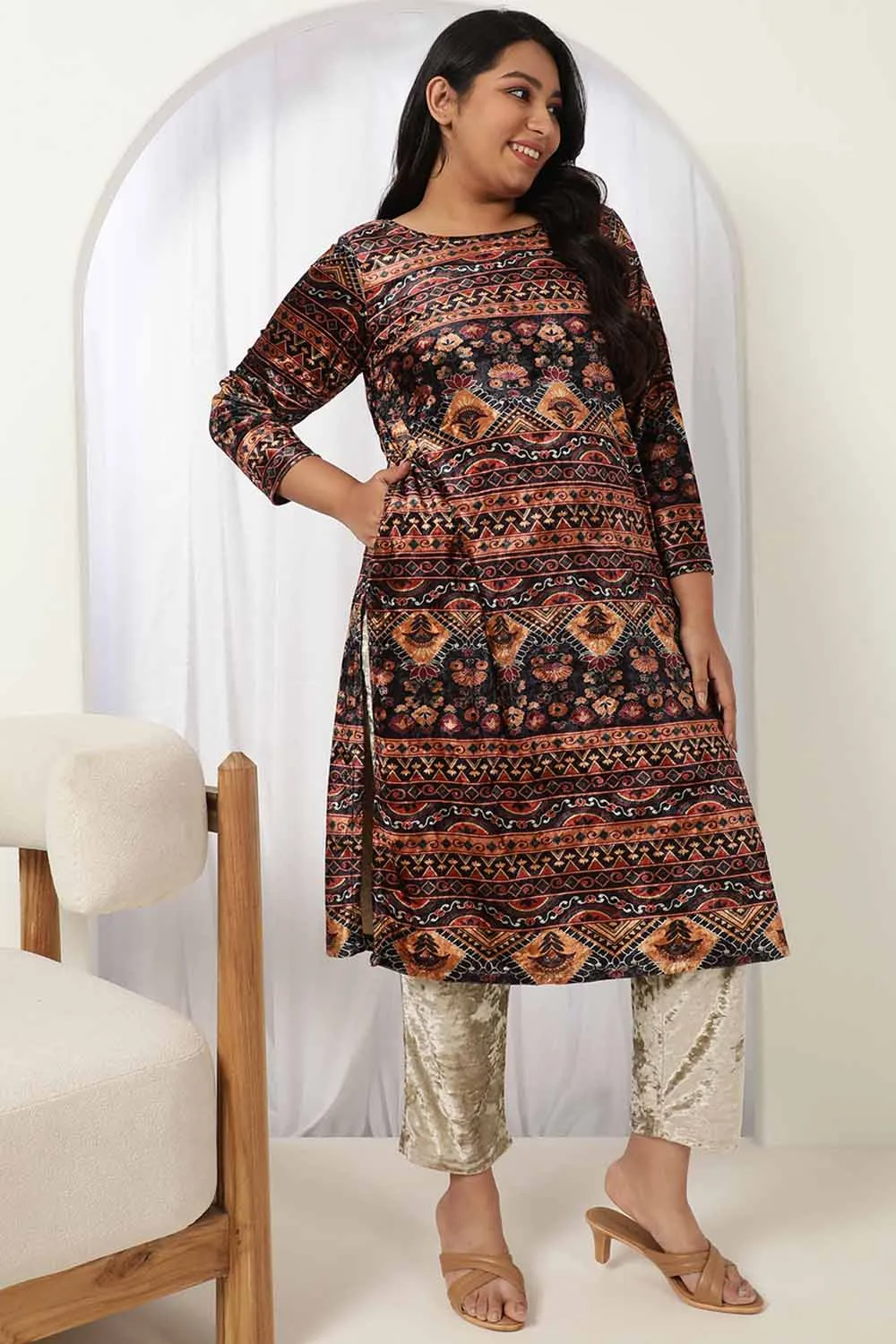 Ethnic Love Velvet Kurta