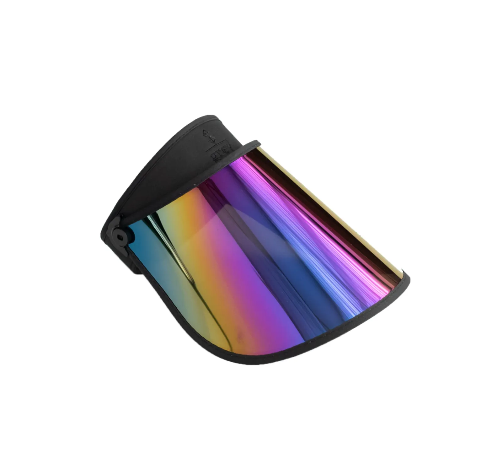 Grey  UV Protect Sun Visor (Full Rainbow)