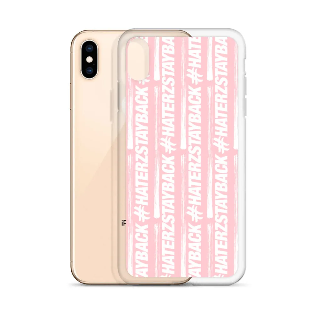 #HaterzStayBack iPhone Case (Pink)