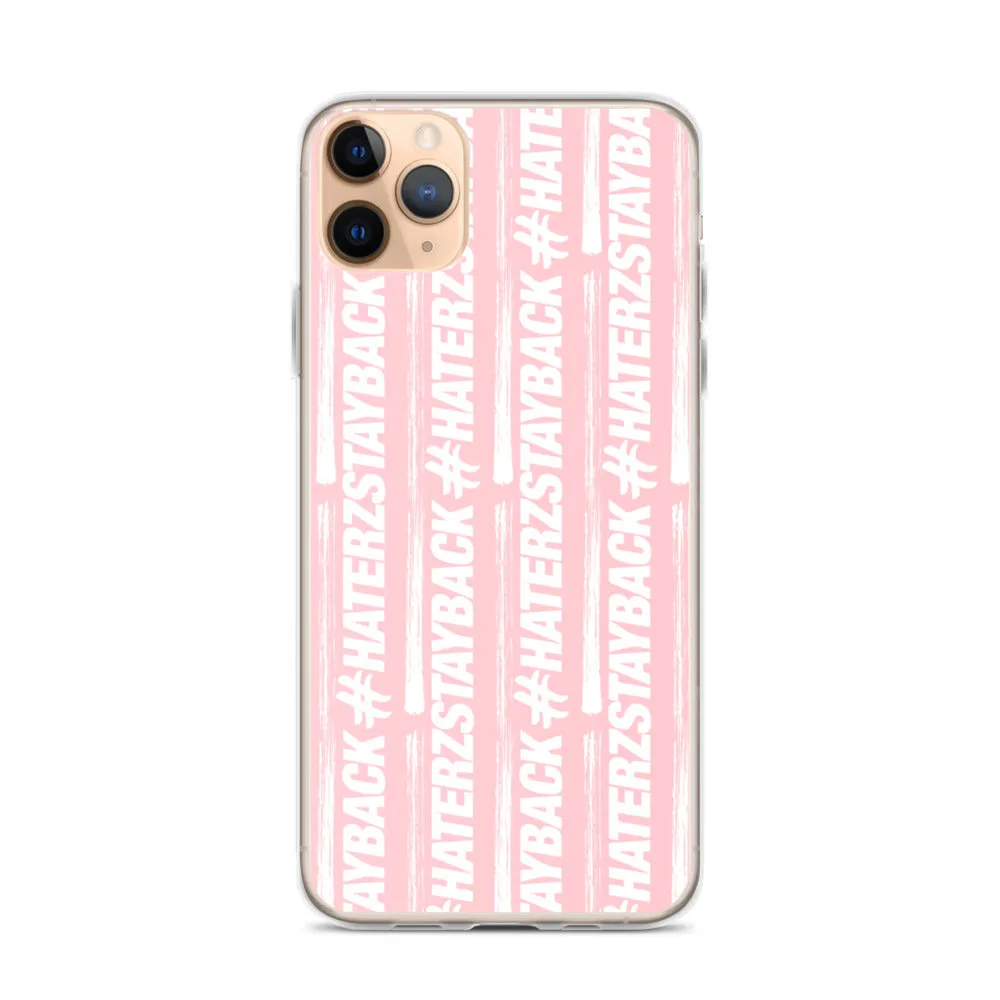 #HaterzStayBack iPhone Case (Pink)