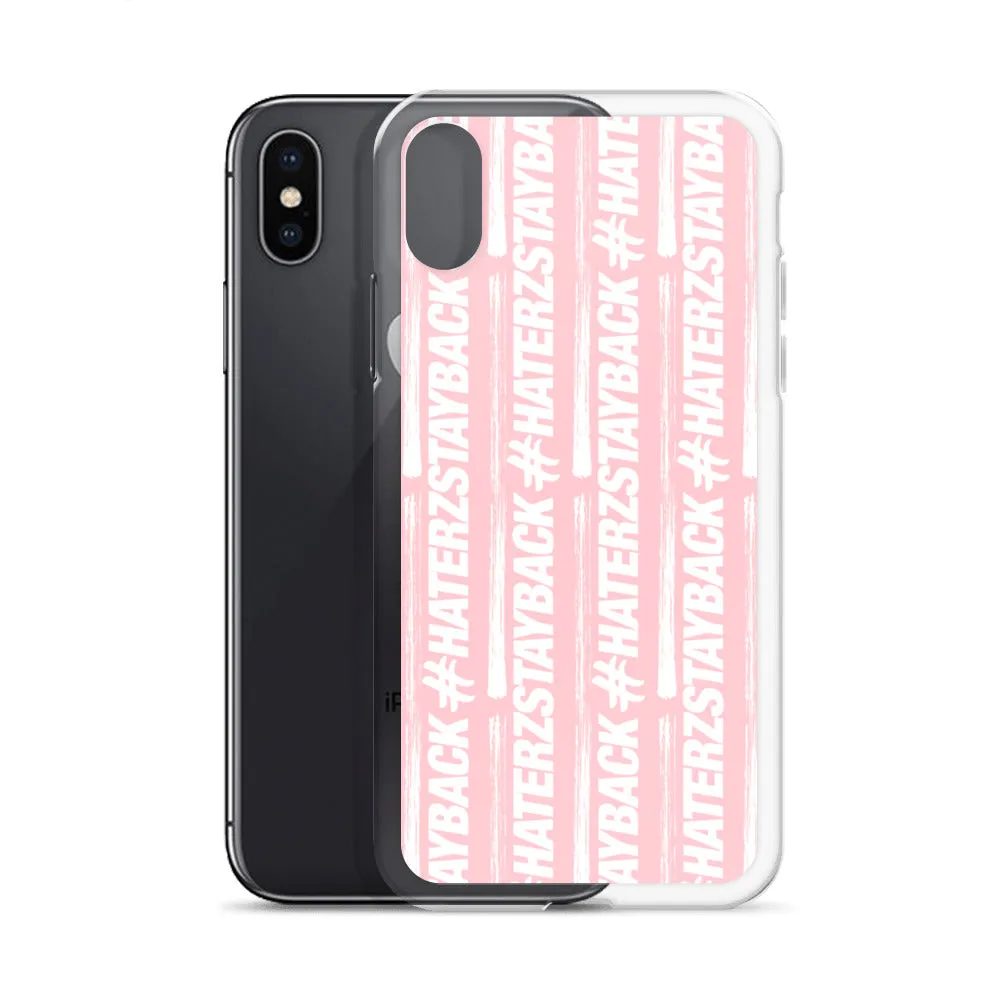 #HaterzStayBack iPhone Case (Pink)