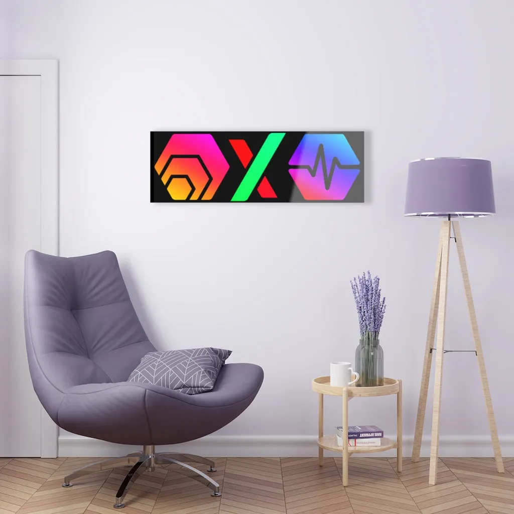 HEX-PulseX-PulseChain Acrylic Wall Art