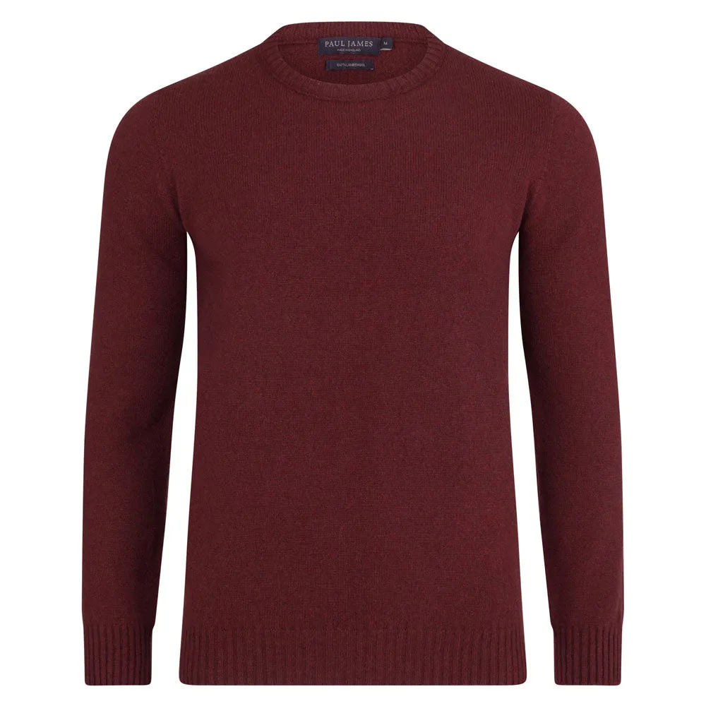 Mens British Lambswool Crew Neck Jumper