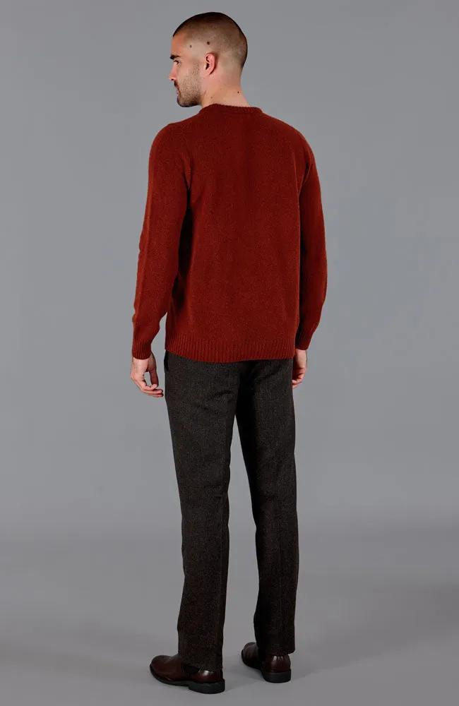 Mens British Lambswool Crew Neck Jumper