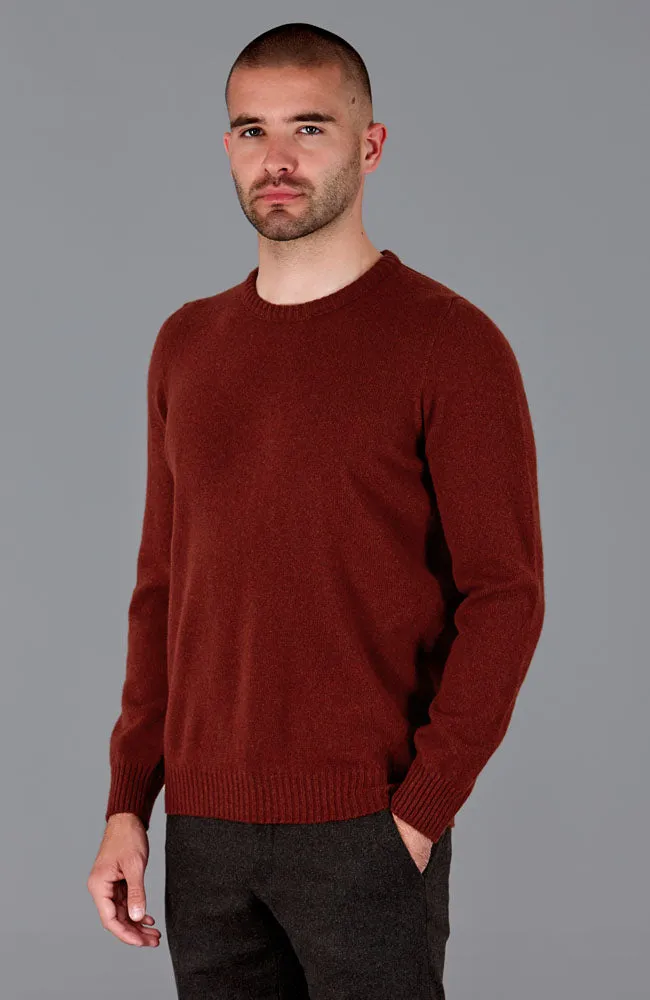 Mens British Lambswool Crew Neck Jumper