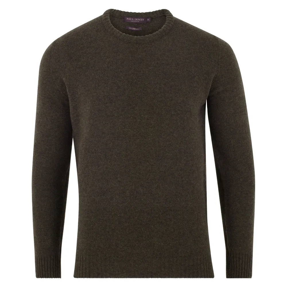 Mens British Lambswool Crew Neck Jumper