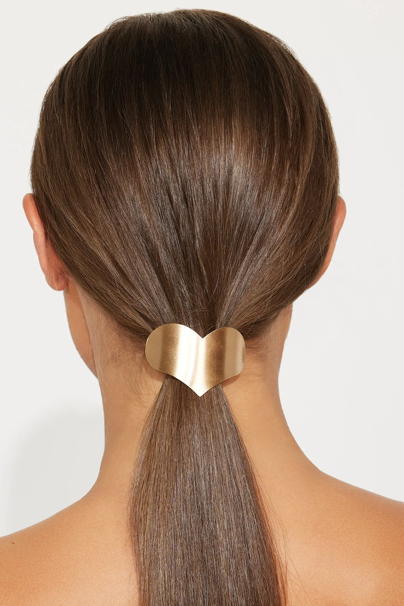 No Strings Attached 2 Piece Scrunchie Set - Gold