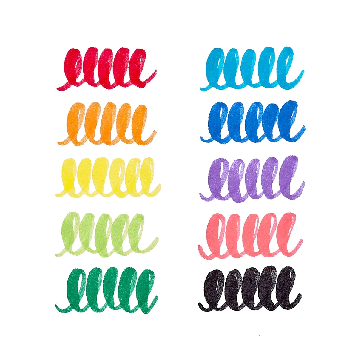 Ooly - Big Bright Brush Markers - Set of 10