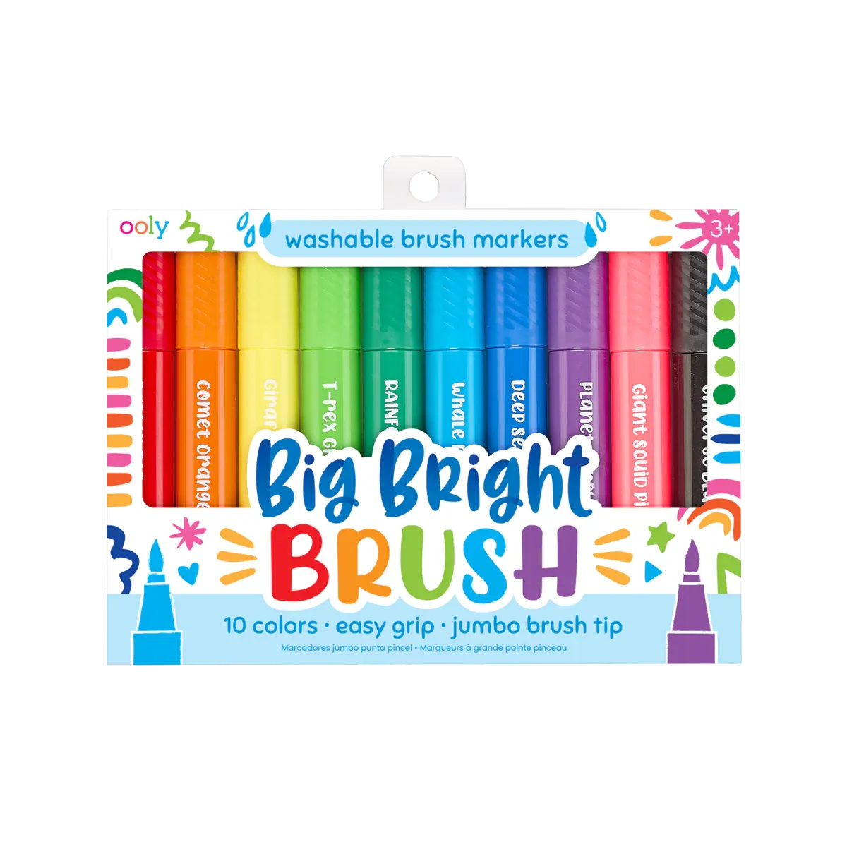 Ooly - Big Bright Brush Markers - Set of 10