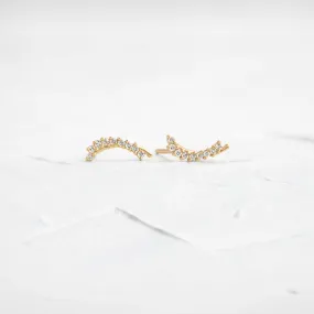 Overlap Curve Studs - In Stock