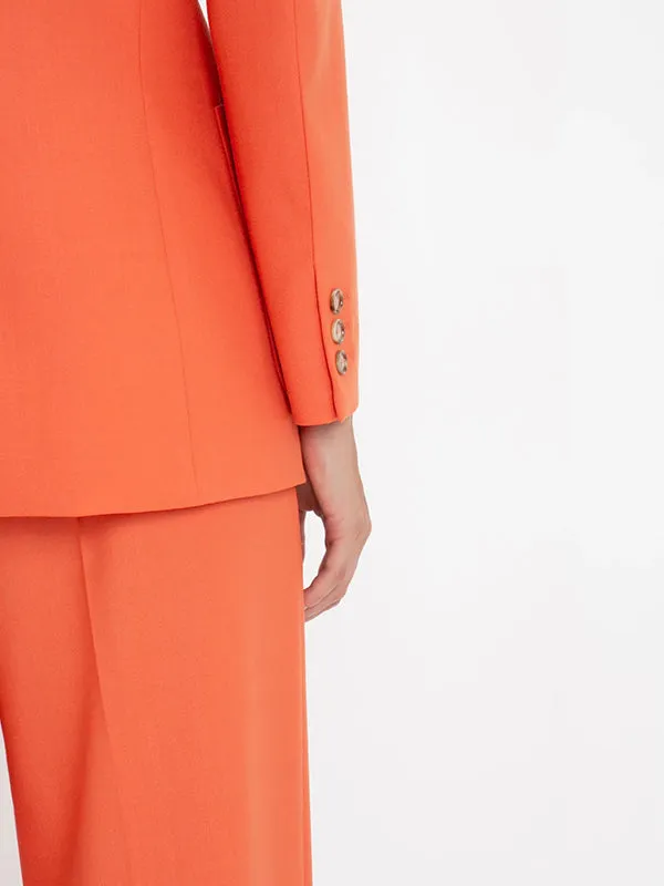 Patch Pocket Jacket in Papaya