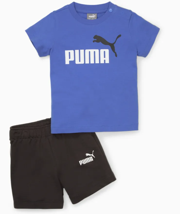 Puma Set for children and boys T-shirt and shorts in jersey 847310-92 royal sapphire