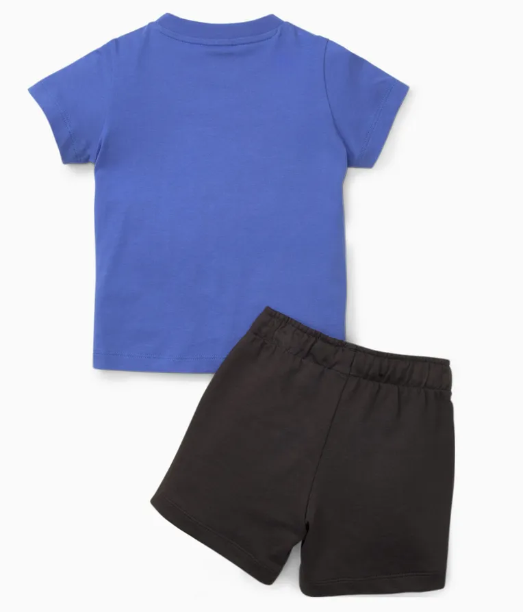 Puma Set for children and boys T-shirt and shorts in jersey 847310-92 royal sapphire