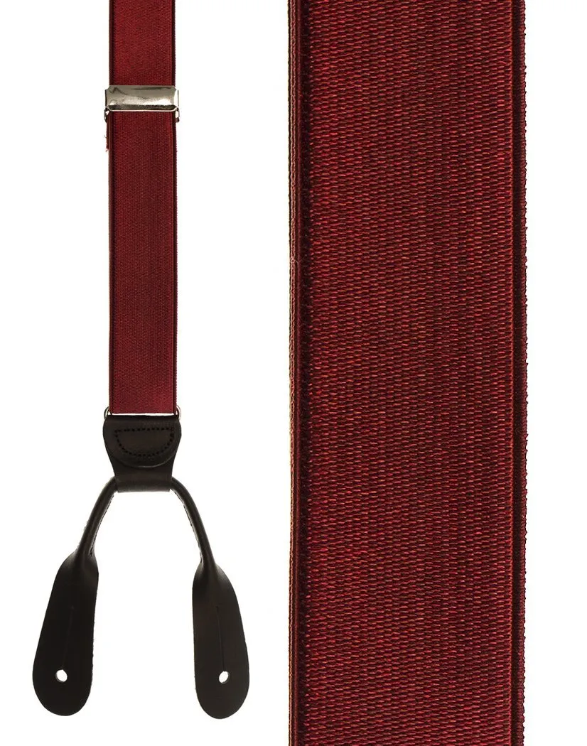 "French Satin" Burgundy Suspenders