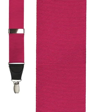 "Fuchsia Grosgraine Ribbon" Suspenders