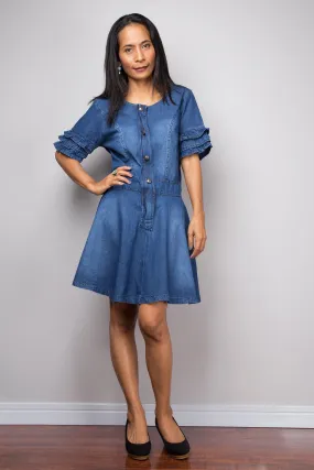 Short Denim dress, summer dress