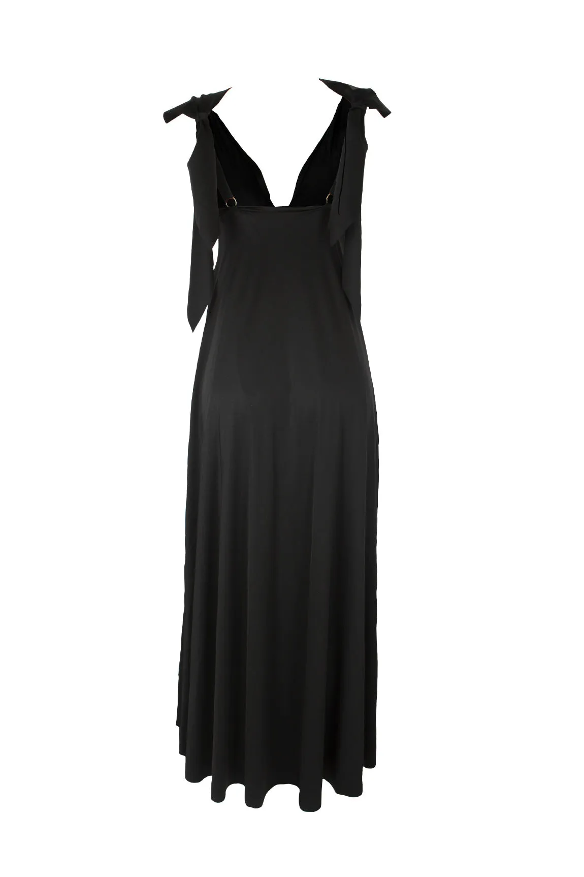 The Polished Bow Dress Black