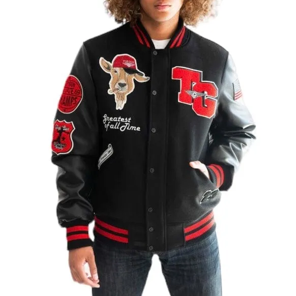 Top Gun The Goat Varsity Jacket (Black/Black) TGJ2349