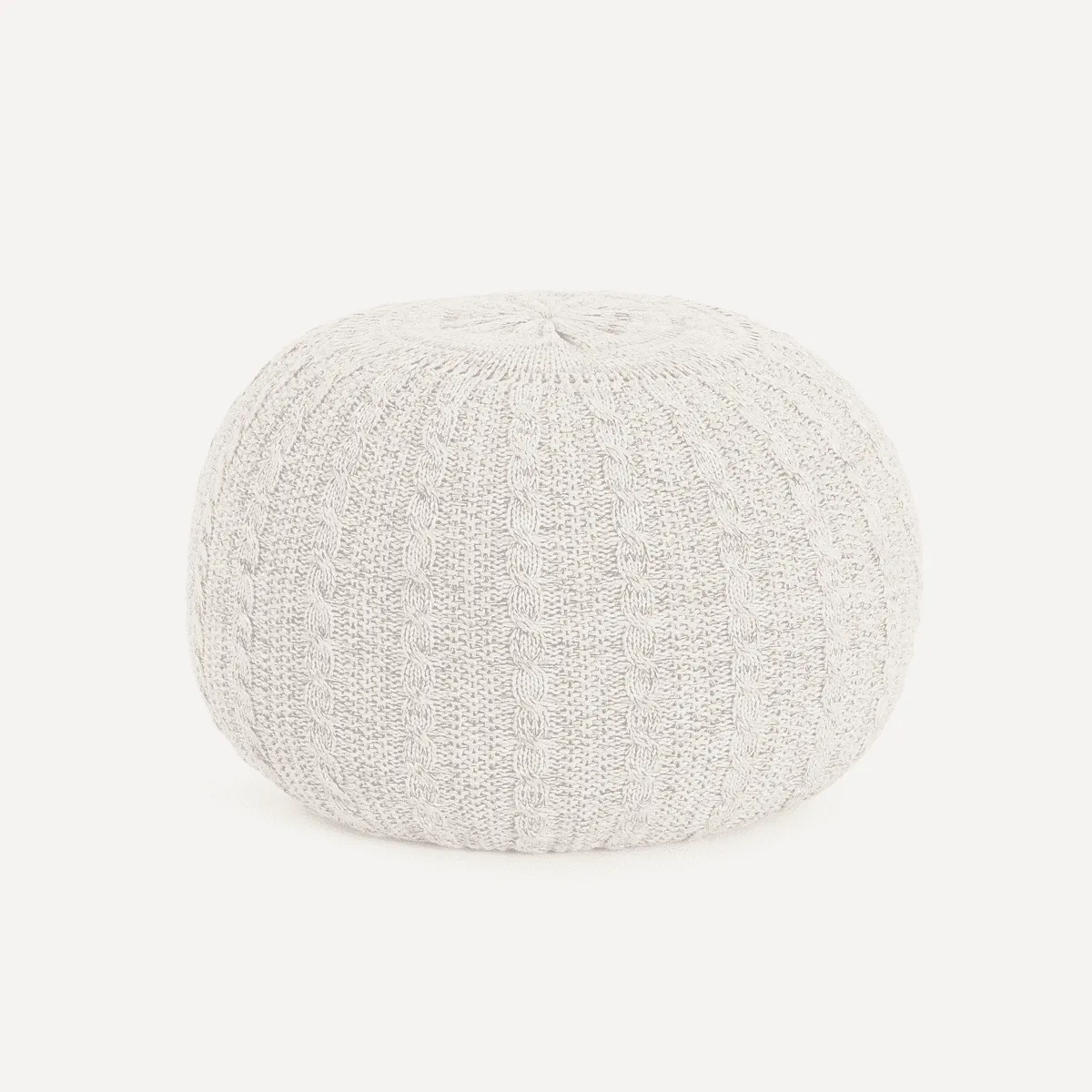 Tutti Bambini Knitted Pouffe - Fresh Cream