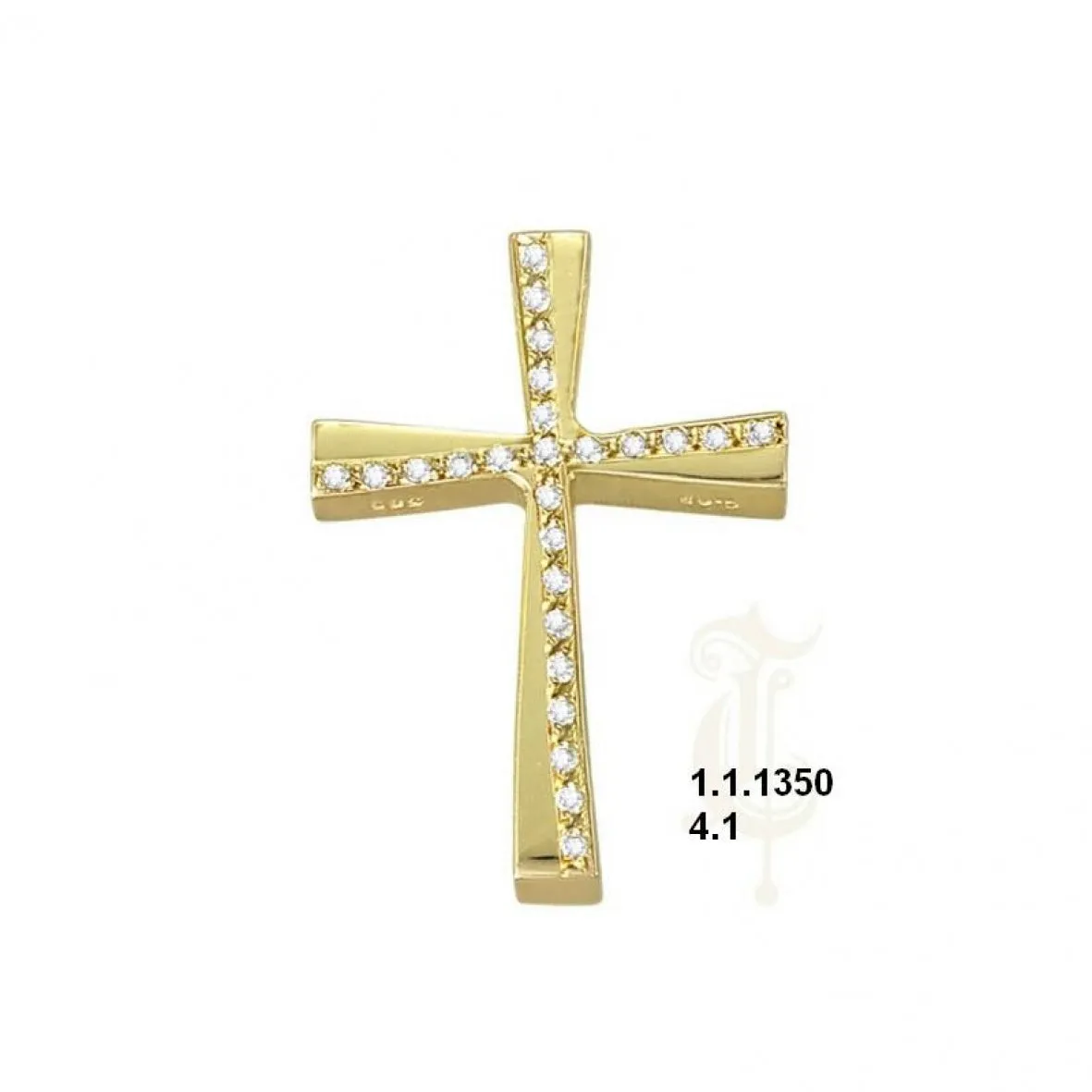 Whimsical cross with stones