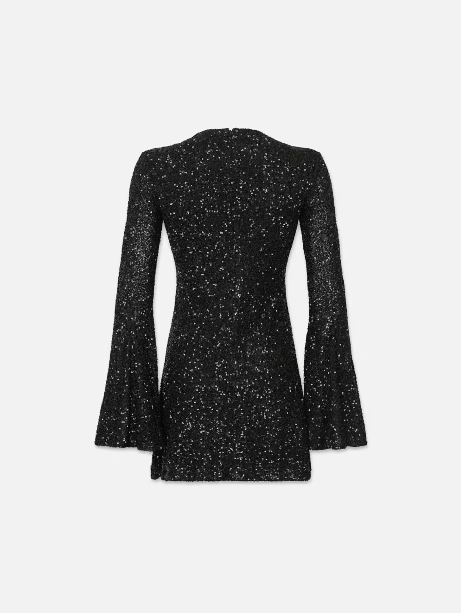 WW23WDR006b FRAME Sequin Flutter Sleeve Dress