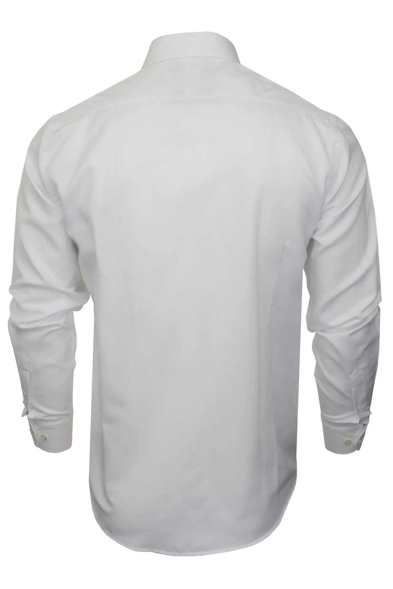 Xact Men's Club/ Penny Collar Shirt - White Contrast Collar & Cuffs