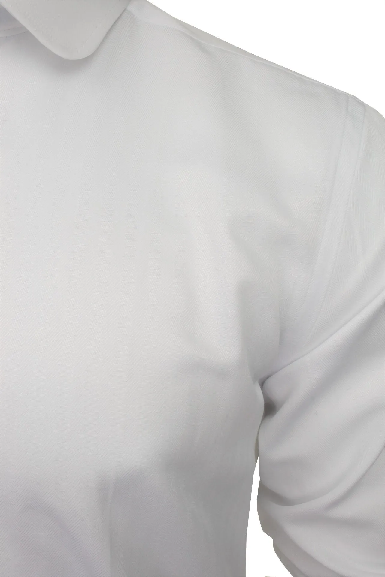 Xact Men's Club/ Penny Collar Shirt - White Contrast Collar & Cuffs